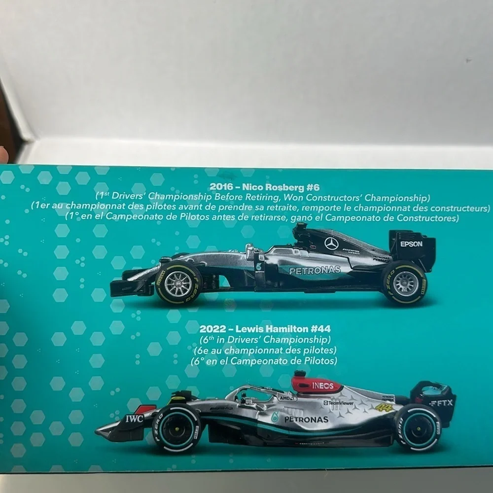 New Bburago 1:43 Mercedes Formula Racing Die-cast Model 6-pack
